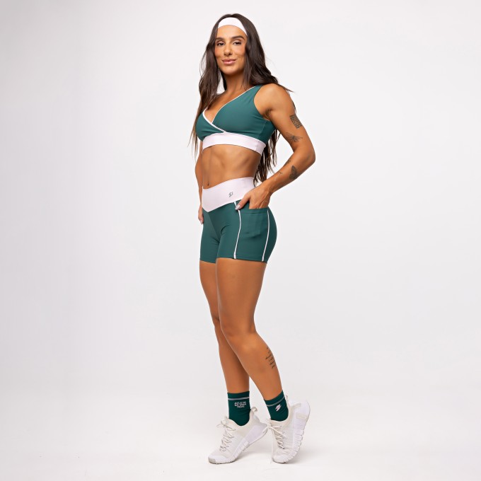 Short Lines Bolso Bicolor - Esmeralda & Ballet