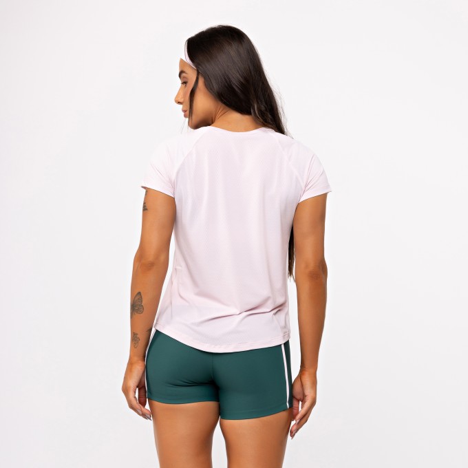Blusa Basic Gola V - Ballet