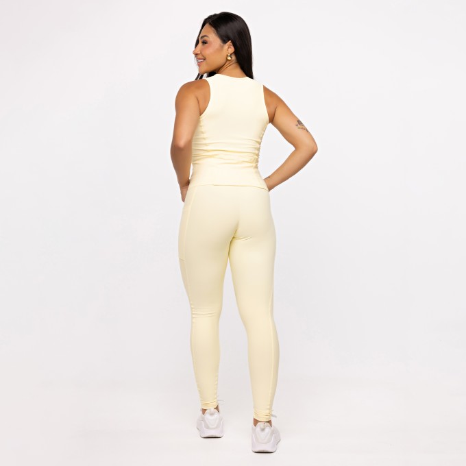 Legging Básica com Bolso - Manteiga