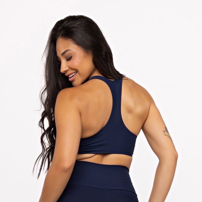 Top Nadador Slim - Marinho Profundo