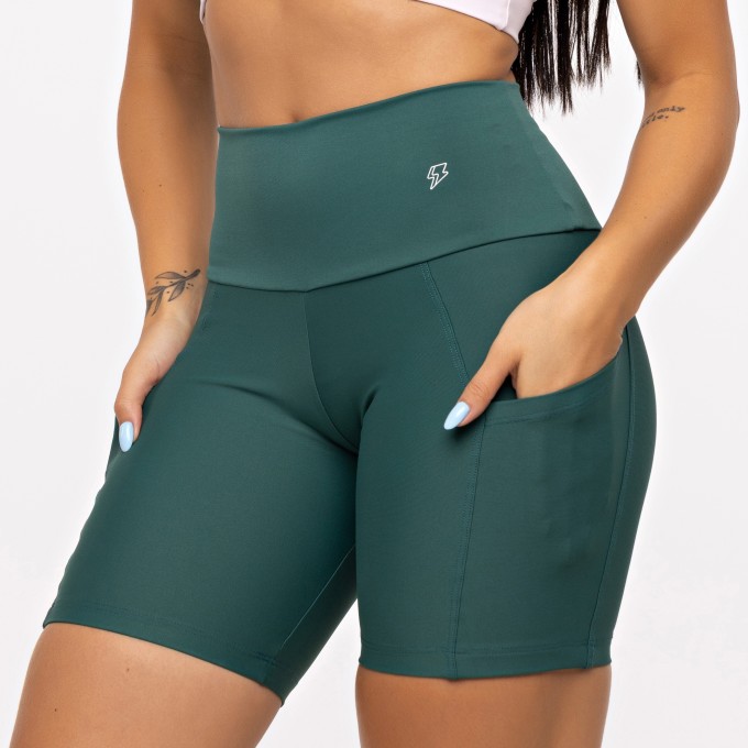 Bermuda Básica com Bolso - Esmeralda