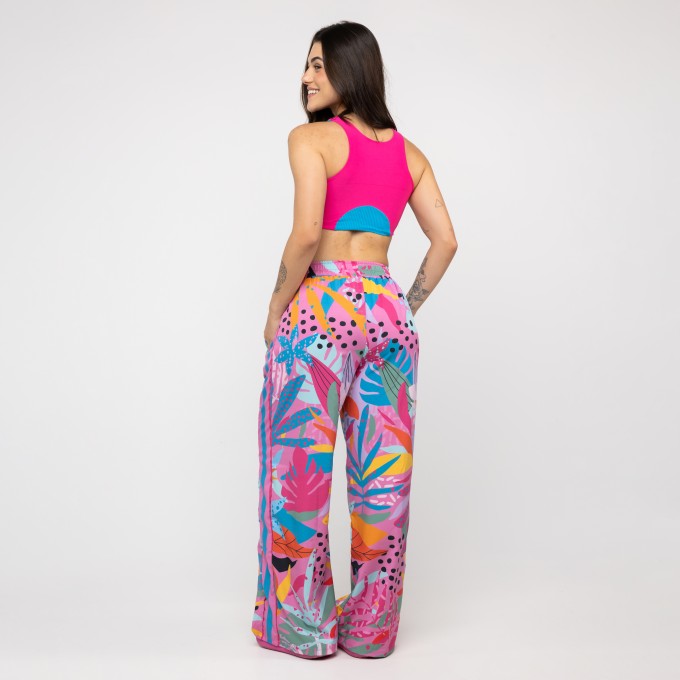 Calça Sport High Tech Estampada - Onça Pop