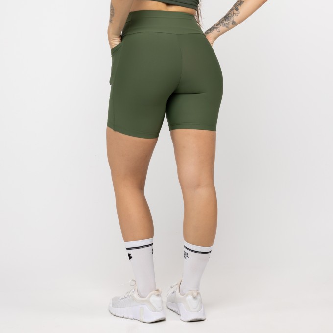 Bermuda Bolsos Running - Verde Oliva