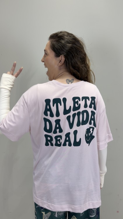 T-shirt Oversized Sport Atleta - Ballet & Esmeralda