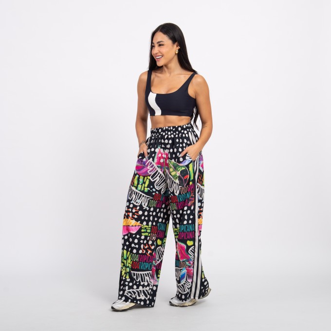 Calça Sport High Tech Estampada - Tropicana